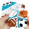 Big Dot of Happiness Go, Fight, Win - Sports - Valentine’s Day Party Cootie Catcher Game - Valentine Jokes for Kids Fortune Tellers - Set of 12